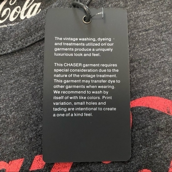Chaser Coca Cola Classic Gray Tee with Red Logo M - Picture 10 of 13